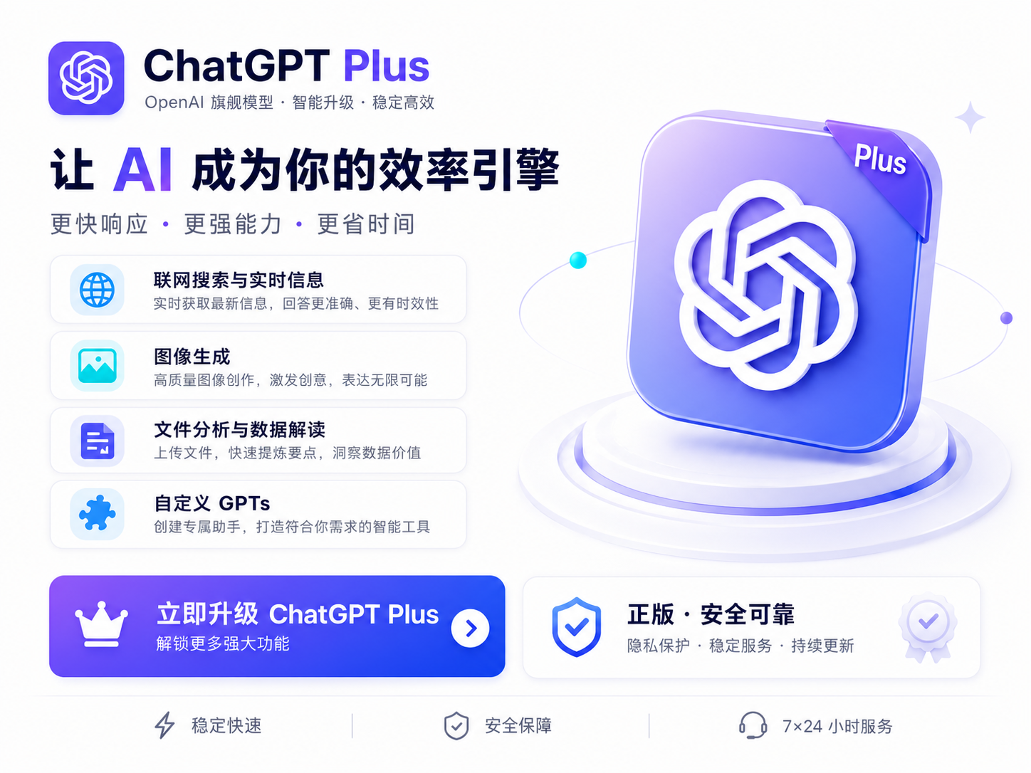 GPT Plus｜iOS 官方充值